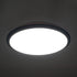 GLOBOSTAR® TUFFIN 60997 Φωτιστικό Πλαφονιέρα Οροφής LED 24W 2640lm 120° AC 220-240V Αδιάβροχο IP54 Φυσικό Λευκό 4500K - Lumileds SMD Chip - Μαύρο Ματ & Λευκό Γαλακτερό - Μ30 x Π30 x Υ6.5cm - 3 Χρόνια Εγγύηση