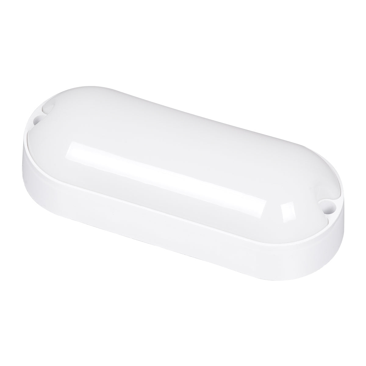 GLOBOSTAR® HOMIE 61000 Φωτιστικό Καραβοχελώνα Τοίχου - Απλίκα LED 11W 960lm 180° AC 220-240V Αδιάβροχο IP65 Ψυχρό Λευκό 6000K - Lumileds SMD Chip - Λευκό Γαλακτερό - Μ17 x Π7 x Υ4.5cm - 3 Χρόνια Εγγύηση