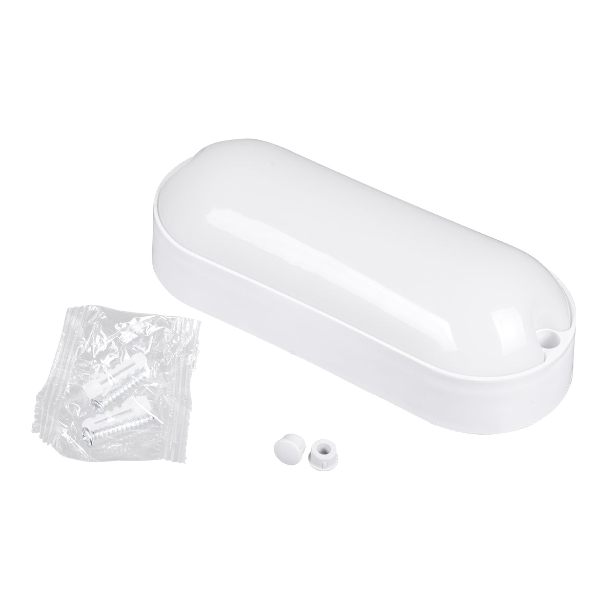 GloboStar® HOMIE 61002 LED Πλαφονιέρα Οροφής - Τοίχου Οβάλ 11W 918lm 150° AC 220-240V Αδιάβροχο IP65 Μ17 x Π7 x Υ4.5cm Θερμό Λευκό 2700K - 3 Years Warranty - ledmania.gr