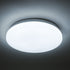GLOBOSTAR® CELANO 61005 Φωτιστικό Πλαφονιέρα Οροφής LED 20W 2000lm 120° AC 220-240V Αδιάβροχο IP54 Ψυχρό Λευκό 6000K - Lumileds SMD Chip - Λευκό Γαλακτερό - Μ26 x Π26 x Υ6cm - 3 Χρόνια Εγγύηση