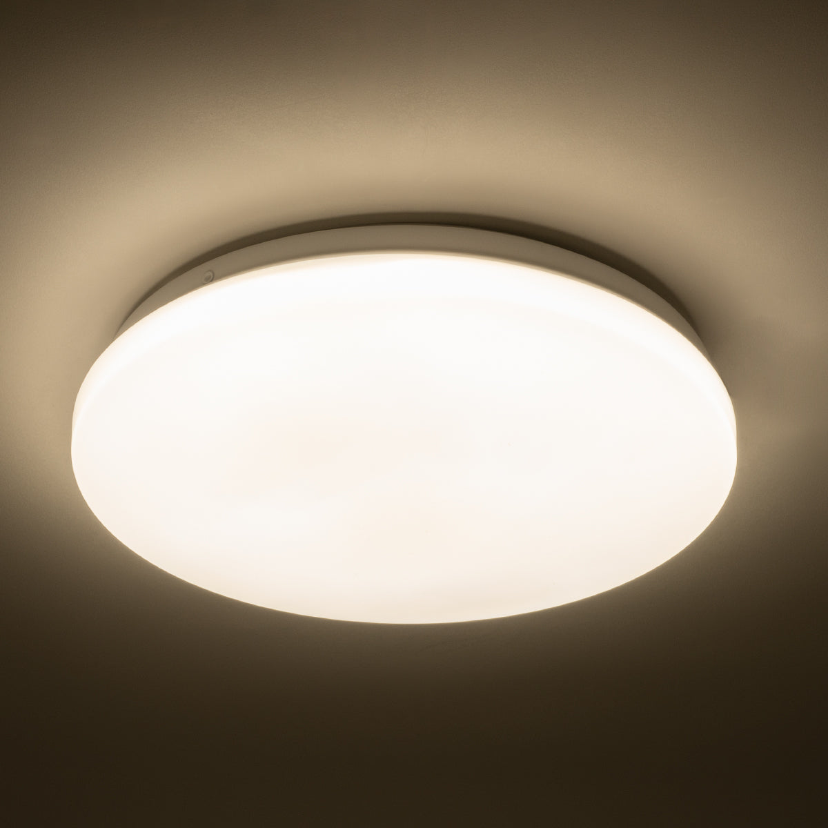 GLOBOSTAR® CELANO 61006 Φωτιστικό Πλαφονιέρα Οροφής LED 20W 1900lm 120° AC 220-240V Αδιάβροχο IP54 Φυσικό Λευκό 4500K - Lumileds SMD Chip - Λευκό Γαλακτερό - Μ26 x Π26 x Υ6cm - 3 Χρόνια Εγγύηση