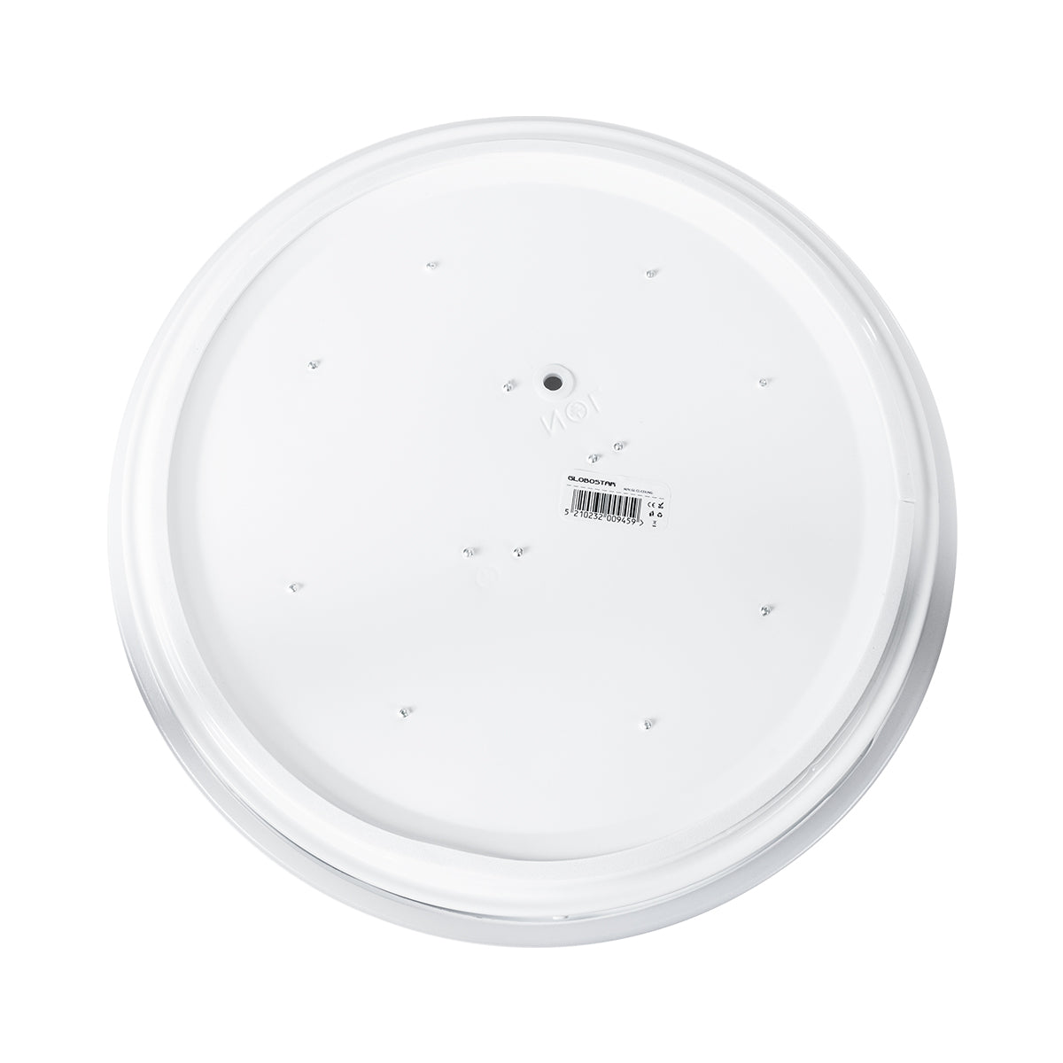 GLOBOSTAR® CELANO 61010 Φωτιστικό Πλαφονιέρα Οροφής LED 30W 2700lm 120° AC 220-240V Αδιάβροχο IP54 Θερμό Λευκό 2700K - Lumileds SMD Chip - Λευκό Γαλακτερό - Μ33 x Π33 x Υ6cm - 3 Χρόνια Εγγύηση