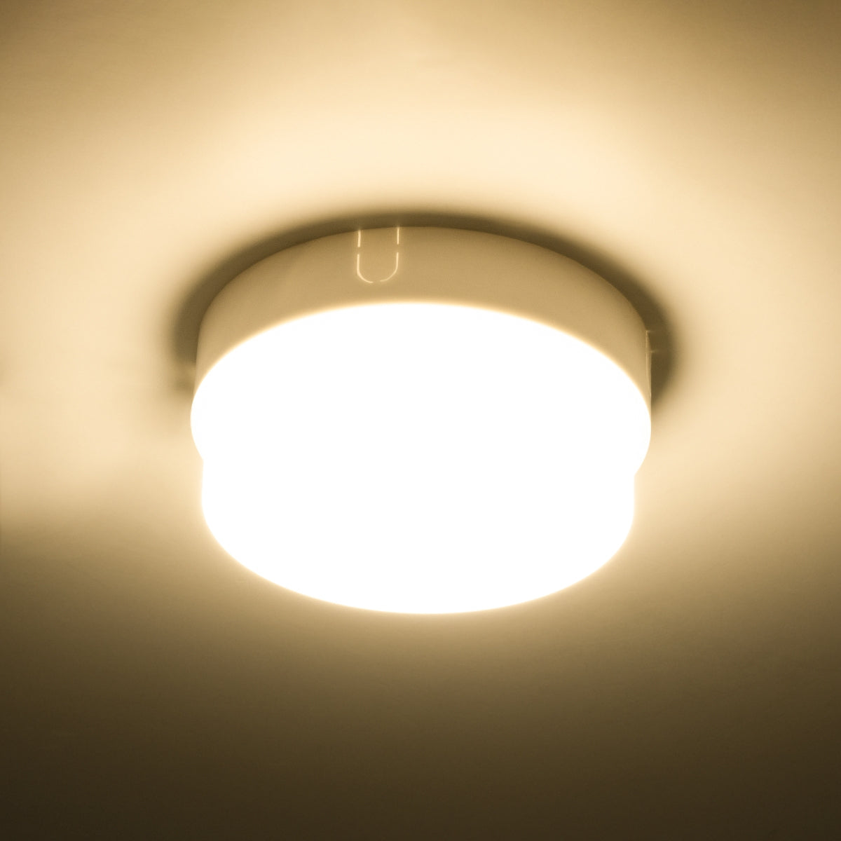 GloboStar® REVANO 61013 LED Πλαφονιέρα Οροφής Στρόγγυλη Φ12 12W 1080lm 180° AC 220-240V Αδιάβροχη IP54 Φ12 x Υ4.5cm Θερμό Λευκό 2700K - 2 Χρόνια Εγγύηση - ledmania.gr