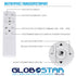 GLOBOSTAR® AVA 61017 Μοντέρνο Φωτιστικό Οροφής LED 76W 7600lm 120° AC 220-240V IP20 Ρυθμιζόμενο Λευκό CCT με Χειριστήριο από 2700K έως 6000K Dimmable - Lumileds SMD Chip - Λευκό Ματ - Μ48 x Π48 x Υ6.5cm - 3 Χρόνια Εγγύηση