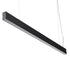 GloboStar® FELIX 61028-P Γραμμικό Κρεμαστό Φωτιστικό Linear LED CCT 54W 6500lm 120° AC 220-240V Μ120 x Π3.5 x Υ7cm - Εναλλαγή Φωτισμού μέσω Τηλεχειριστηρίου All In One Ψυχρό 6000k+Φυσικό 4500k+Θερμό 2700k Dimmable - Μαύρο - 3 Years Warranty - ledmania.gr