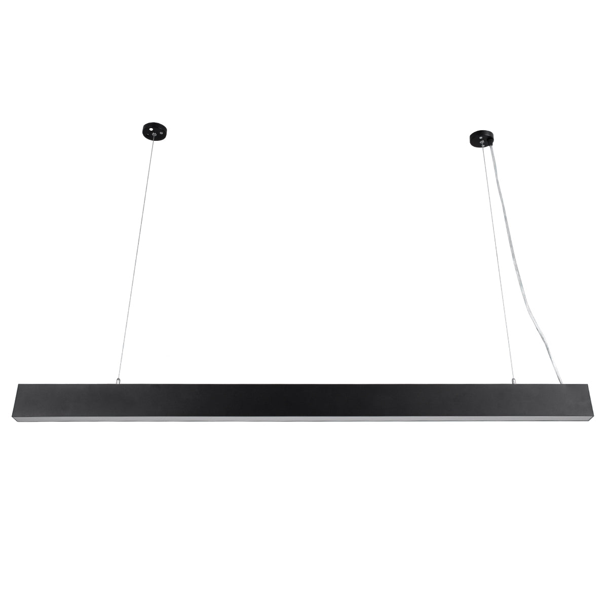 GloboStar® FELIX 61028-P Γραμμικό Κρεμαστό Φωτιστικό Linear LED CCT 54W 6500lm 120° AC 220-240V Μ120 x Π3.5 x Υ7cm - Εναλλαγή Φωτισμού μέσω Τηλεχειριστηρίου All In One Ψυχρό 6000k+Φυσικό 4500k+Θερμό 2700k Dimmable - Μαύρο - 3 Years Warranty - ledmania.gr