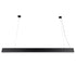 GloboStar® FELIX 61028-P Γραμμικό Κρεμαστό Φωτιστικό Linear LED CCT 54W 6500lm 120° AC 220-240V Μ120 x Π3.5 x Υ7cm - Εναλλαγή Φωτισμού μέσω Τηλεχειριστηρίου All In One Ψυχρό 6000k+Φυσικό 4500k+Θερμό 2700k Dimmable - Μαύρο - 3 Years Warranty - ledmania.gr