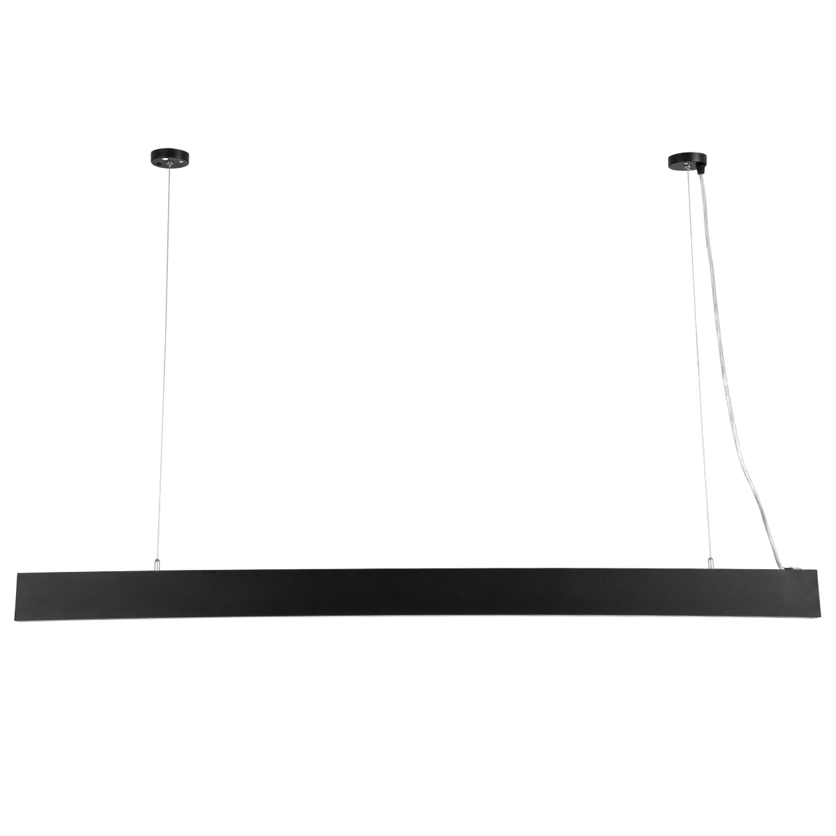 GloboStar® FELIX 61028-P Γραμμικό Κρεμαστό Φωτιστικό Linear LED CCT 54W 6500lm 120° AC 220-240V Μ120 x Π3.5 x Υ7cm - Εναλλαγή Φωτισμού μέσω Τηλεχειριστηρίου All In One Ψυχρό 6000k+Φυσικό 4500k+Θερμό 2700k Dimmable - Μαύρο - 3 Years Warranty - ledmania.gr