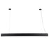 GloboStar® FELIX 61028-P Γραμμικό Κρεμαστό Φωτιστικό Linear LED CCT 54W 6500lm 120° AC 220-240V Μ120 x Π3.5 x Υ7cm - Εναλλαγή Φωτισμού μέσω Τηλεχειριστηρίου All In One Ψυχρό 6000k+Φυσικό 4500k+Θερμό 2700k Dimmable - Μαύρο - 3 Years Warranty - ledmania.gr