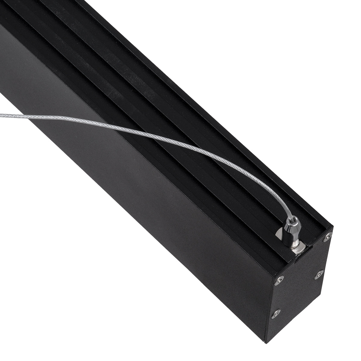 GloboStar® FELIX 61028-P Γραμμικό Κρεμαστό Φωτιστικό Linear LED CCT 54W 6500lm 120° AC 220-240V Μ120 x Π3.5 x Υ7cm - Εναλλαγή Φωτισμού μέσω Τηλεχειριστηρίου All In One Ψυχρό 6000k+Φυσικό 4500k+Θερμό 2700k Dimmable - Μαύρο - 3 Years Warranty - ledmania.gr