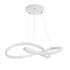 GLOBOSTAR® DEXTER 61050 Μοντέρνο Κρεμαστό Φωτιστικό Οροφής LED 72W 8064lm 300° AC 220-240V IP20 Ρυθμιζόμενο Λευκό CCT με Χειριστήριο από 2700K έως 6000K Dimmable - Lumileds SMD Chip - Λευκό Ματ - Μ56 x Π56 x Υ14cm - 3 Χρόνια Εγγύηση - ledmania.gr