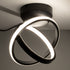 GLOBOSTAR® AMELIA 61052 Μοντέρνο Φωτιστικό Οροφής LED 20W 2400lm 300° AC 220-240V IP20 Ρυθμιζόμενο Λευκό CCT με On/Off 2700K/4500K/6000K - Lumileds SMD Chip - Μαύρο Ματ - Μ24.5 x Π16 x Υ25cm - 3 Χρόνια Εγγύηση - ledmania.gr