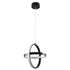 GLOBOSTAR® ALICE 61055 Μοντέρνο Κρεμαστό Φωτιστικό Οροφής LED 20W 2400lm 300° AC 220-240V IP20 Ρυθμιζόμενο Λευκό CCT με On/Off 2700K/4500K/6000K - Lumileds SMD Chip - Μαύρο Ματ - Μ25 x Π22 x Υ25cm - 3 Χρόνια Εγγύηση - ledmania.gr