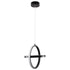 GLOBOSTAR® ALICE 61055 Μοντέρνο Κρεμαστό Φωτιστικό Οροφής LED 20W 2400lm 300° AC 220-240V IP20 Ρυθμιζόμενο Λευκό CCT με On/Off 2700K/4500K/6000K - Lumileds SMD Chip - Μαύρο Ματ - Μ25 x Π22 x Υ25cm - 3 Χρόνια Εγγύηση - ledmania.gr