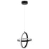 GLOBOSTAR® ALICE 61055 Μοντέρνο Κρεμαστό Φωτιστικό Οροφής LED 20W 2400lm 300° AC 220-240V IP20 Ρυθμιζόμενο Λευκό CCT με On/Off 2700K/4500K/6000K - Lumileds SMD Chip - Μαύρο Ματ - Μ25 x Π22 x Υ25cm - 3 Χρόνια Εγγύηση - ledmania.gr