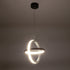 GLOBOSTAR® ALICE 61055 Μοντέρνο Κρεμαστό Φωτιστικό Οροφής LED 20W 2400lm 300° AC 220-240V IP20 Ρυθμιζόμενο Λευκό CCT με On/Off 2700K/4500K/6000K - Lumileds SMD Chip - Μαύρο Ματ - Μ25 x Π22 x Υ25cm - 3 Χρόνια Εγγύηση - ledmania.gr