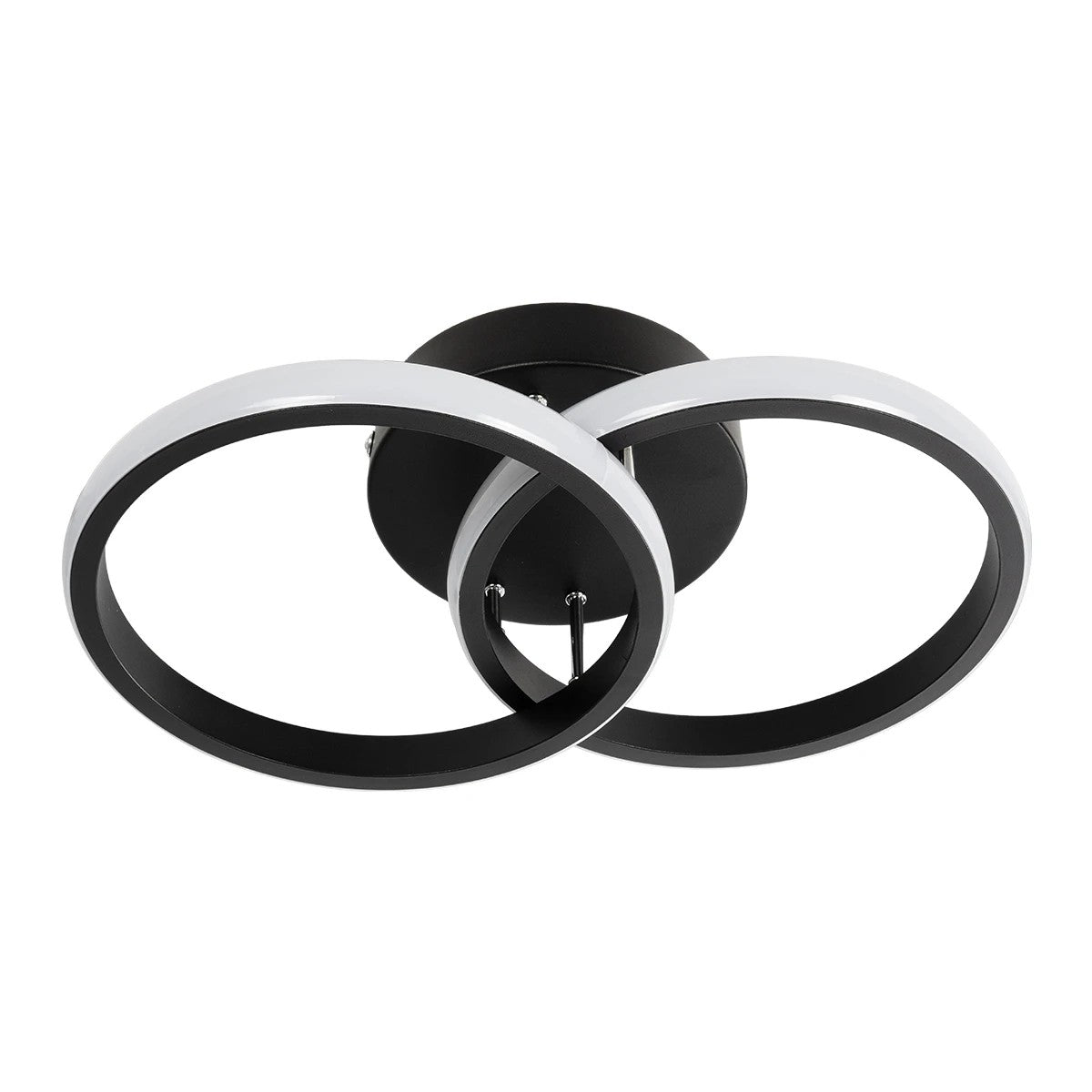GLOBOSTAR® CORA 61058 Μοντέρνο Φωτιστικό Οροφής LED 18W 2160lm 300° AC 220-240V IP20 Ρυθμιζόμενο Λευκό CCT με On/Off 2700K/4500K/6000K - Lumileds SMD Chip - Μαύρο Ματ - Μ36 x Π20.5 x Υ7cm - 3 Χρόνια Εγγύηση