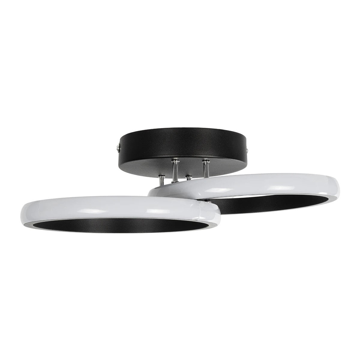 GLOBOSTAR® CORA 61058 Μοντέρνο Φωτιστικό Οροφής LED 18W 2160lm 300° AC 220-240V IP20 Ρυθμιζόμενο Λευκό CCT με On/Off 2700K/4500K/6000K - Lumileds SMD Chip - Μαύρο Ματ - Μ36 x Π20.5 x Υ7cm - 3 Χρόνια Εγγύηση