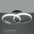 GLOBOSTAR® CORA 61058 Μοντέρνο Φωτιστικό Οροφής LED 18W 2160lm 300° AC 220-240V IP20 Ρυθμιζόμενο Λευκό CCT με On/Off 2700K/4500K/6000K - Lumileds SMD Chip - Μαύρο Ματ - Μ36 x Π20.5 x Υ7cm - 3 Χρόνια Εγγύηση