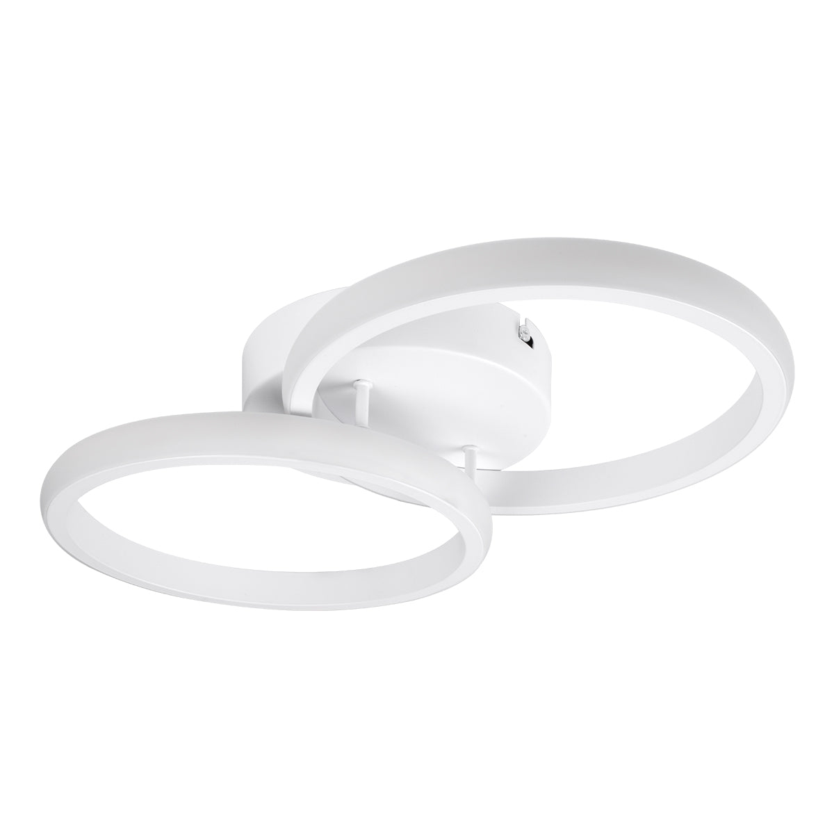 GLOBOSTAR® CORA 61059 Μοντέρνο Φωτιστικό Οροφής LED 18W 2160lm 300° AC 220-240V IP20 Ρυθμιζόμενο Λευκό CCT με On/Off 2700K/4500K/6000K - Lumileds SMD Chip - Λευκό Ματ - Μ36 x Π20.5 x Υ7cm - 3 Χρόνια Εγγύηση