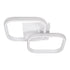 GLOBOSTAR® NORA 61062 Μοντέρνο Φωτιστικό Οροφής LED 22W 2640lm 300° AC 220-240V IP20 Ρυθμιζόμενο Λευκό CCT με On/Off 2700K/4500K/6000K - Lumileds SMD Chip - Λευκό Ματ - Μ40 x Π24 x Υ7cm - 3 Χρόνια Εγγύηση