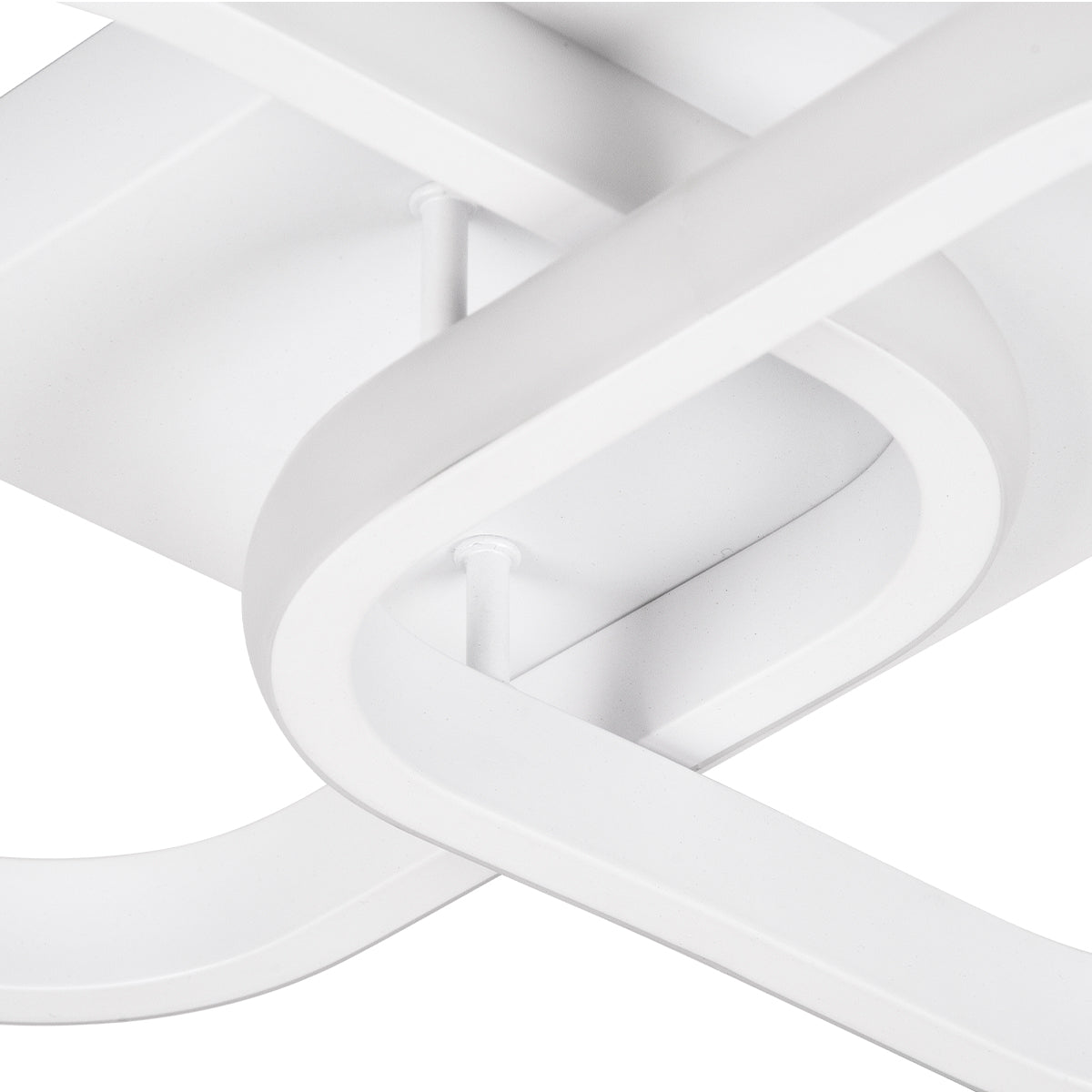 GLOBOSTAR® NORA 61062 Μοντέρνο Φωτιστικό Οροφής LED 22W 2640lm 300° AC 220-240V IP20 Ρυθμιζόμενο Λευκό CCT με On/Off 2700K/4500K/6000K - Lumileds SMD Chip - Λευκό Ματ - Μ40 x Π24 x Υ7cm - 3 Χρόνια Εγγύηση
