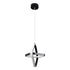 GloboStar® ROSE 61064 Κρεμαστό Φωτιστικό Οροφής Design LED CCT 22W 2640lm 300° AC 220-240V - Εναλλαγή Φωτισμού μέσω Διακόπτη On/Off All In One Ψυχρό 6000k+Φυσικό 4500k+Θερμό 2700k Μ24 x Π22 x Υ24cm - Μαύρο - ledmania.gr