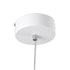 GloboStar® ROSE 61065 Κρεμαστό Φωτιστικό Οροφής Design LED CCT 22W 2640lm 300° AC 220-240V - Εναλλαγή Φωτισμού μέσω Διακόπτη On/Off All In One Ψυχρό 6000k+Φυσικό 4500k+Θερμό 2700k Μ24 x Π22 x Υ24cm - Λευκό - ledmania.gr