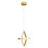 GloboStar® ROSE 61066 Κρεμαστό Φωτιστικό Οροφής Design LED CCT 22W 2640lm 300° AC 220-240V - Εναλλαγή Φωτισμού μέσω Διακόπτη On/Off All In One Ψυχρό 6000k+Φυσικό 4500k+Θερμό 2700k Μ24 x Π22 x Υ24cm - Χρυσό Βούρτσας - ledmania.gr