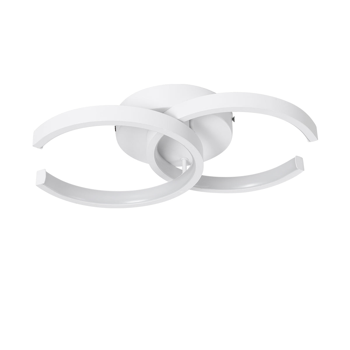 GLOBOSTAR® EVA 61068 Μοντέρνο Φωτιστικό Οροφής LED 16W 1920lm 300° AC 220-240V IP20 Ρυθμιζόμενο Λευκό CCT με On/Off 2700K/4500K/6000K - Lumileds SMD Chip - Λευκό Ματ - Μ33 x Π21 x Υ7cm - 3 Χρόνια Εγγύηση