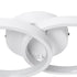 GLOBOSTAR® EVA 61068 Μοντέρνο Φωτιστικό Οροφής LED 16W 1920lm 300° AC 220-240V IP20 Ρυθμιζόμενο Λευκό CCT με On/Off 2700K/4500K/6000K - Lumileds SMD Chip - Λευκό Ματ - Μ33 x Π21 x Υ7cm - 3 Χρόνια Εγγύηση