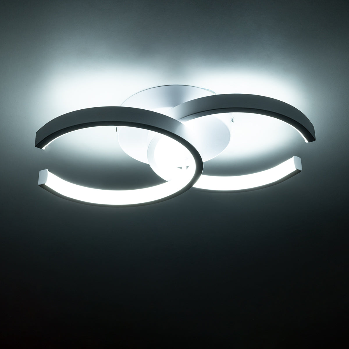 GLOBOSTAR® EVA 61068 Μοντέρνο Φωτιστικό Οροφής LED 16W 1920lm 300° AC 220-240V IP20 Ρυθμιζόμενο Λευκό CCT με On/Off 2700K/4500K/6000K - Lumileds SMD Chip - Λευκό Ματ - Μ33 x Π21 x Υ7cm - 3 Χρόνια Εγγύηση