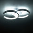 GLOBOSTAR® EVA 61068 Μοντέρνο Φωτιστικό Οροφής LED 16W 1920lm 300° AC 220-240V IP20 Ρυθμιζόμενο Λευκό CCT με On/Off 2700K/4500K/6000K - Lumileds SMD Chip - Λευκό Ματ - Μ33 x Π21 x Υ7cm - 3 Χρόνια Εγγύηση