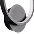 GLOBOSTAR® TED 61070 Μοντέρνο Φωτιστικό Τοίχου - Απλίκα LED 9W 1080lm 300° AC 220-240V IP20 Ρυθμιζόμενο Λευκό CCT με On/Off 2700K/4500K/6000K - Lumileds SMD Chip - Μαύρο Ματ - Μ20 x Π5.5 x Υ23cm - 3 Χρόνια Εγγύηση
