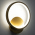 GLOBOSTAR® TED 61072 Μοντέρνο Φωτιστικό Τοίχου - Απλίκα LED 9W 1080lm 300° AC 220-240V IP20 Ρυθμιζόμενο Λευκό CCT με On/Off 2700K/4500K/6000K - Lumileds SMD Chip - Χρυσό Βούρτσας - Μ20 x Π5.5 x Υ23cm - 3 Χρόνια Εγγύηση - ledmania.gr