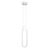 GLOBOSTAR® ILDI 61089 Μοντέρνο Κρεμαστό Φωτιστικό Οροφής LED 12W 1440lm 300° AC 220-240V IP20 Ρυθμιζόμενο Λευκό CCT με On/Off 2700K/4500K/6000K - Lumileds SMD Chip - Λευκό Ματ - Μ10 x Π2.3 x Υ38cm - 3 Χρόνια Εγγύηση - ledmania.gr