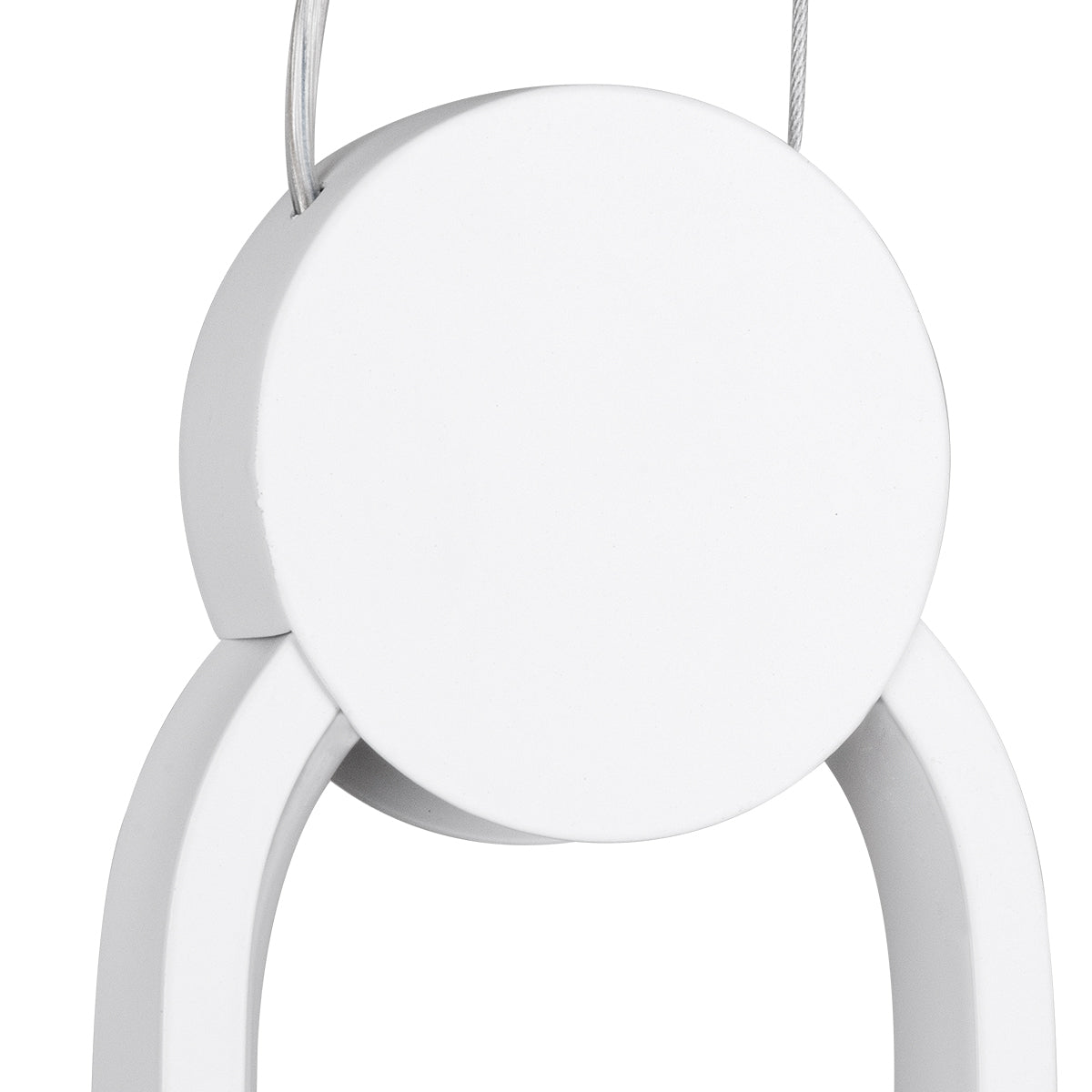 GLOBOSTAR® ILDI 61089 Μοντέρνο Κρεμαστό Φωτιστικό Οροφής LED 12W 1440lm 300° AC 220-240V IP20 Ρυθμιζόμενο Λευκό CCT με On/Off 2700K/4500K/6000K - Lumileds SMD Chip - Λευκό Ματ - Μ10 x Π2.3 x Υ38cm - 3 Χρόνια Εγγύηση - ledmania.gr