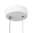 GLOBOSTAR® ILDI 61089 Μοντέρνο Κρεμαστό Φωτιστικό Οροφής LED 12W 1440lm 300° AC 220-240V IP20 Ρυθμιζόμενο Λευκό CCT με On/Off 2700K/4500K/6000K - Lumileds SMD Chip - Λευκό Ματ - Μ10 x Π2.3 x Υ38cm - 3 Χρόνια Εγγύηση - ledmania.gr