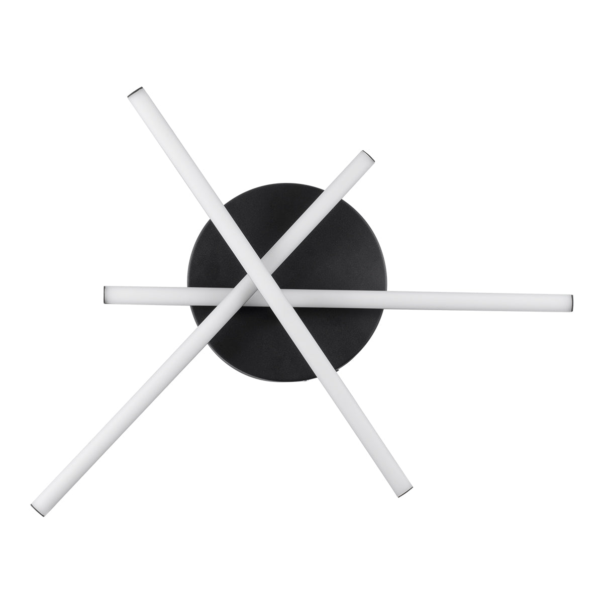 GLOBOSTAR® DRACO 61093 Μοντέρνο Φωτιστικό Οροφής LED 45W 5535lm 120° AC 220-240V IP20 Ρυθμιζόμενο Λευκό CCT με Χειριστήριο από 2700K έως 6000K Dimmable - Lumileds SMD Chip - Μαύρο Ματ - Μ50 x Π50 x Υ11cm - 3 Χρόνια Εγγύηση - ledmania.gr