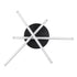 GLOBOSTAR® DRACO 61093 Μοντέρνο Φωτιστικό Οροφής LED 45W 5535lm 120° AC 220-240V IP20 Ρυθμιζόμενο Λευκό CCT με Χειριστήριο από 2700K έως 6000K Dimmable - Lumileds SMD Chip - Μαύρο Ματ - Μ50 x Π50 x Υ11cm - 3 Χρόνια Εγγύηση - ledmania.gr