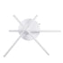 GLOBOSTAR® DRACO 61094 Μοντέρνο Φωτιστικό Οροφής LED 45W 5535lm 120° AC 220-240V IP20 Ρυθμιζόμενο Λευκό CCT με Χειριστήριο από 2700K έως 6000K Dimmable - Lumileds SMD Chip - Λευκό Ματ - Μ50 x Π50 x Υ11cm - 3 Χρόνια Εγγύηση - ledmania.gr