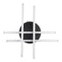 GLOBOSTAR® DRACO 61095 Μοντέρνο Φωτιστικό Οροφής LED 60W 7380lm 120° AC 220-240V IP20 Ρυθμιζόμενο Λευκό CCT με Χειριστήριο από 2700K έως 6000K Dimmable - Lumileds SMD Chip - Μαύρο Ματ - Μ60 x Π60 x Υ11cm - 3 Χρόνια Εγγύηση - ledmania.gr