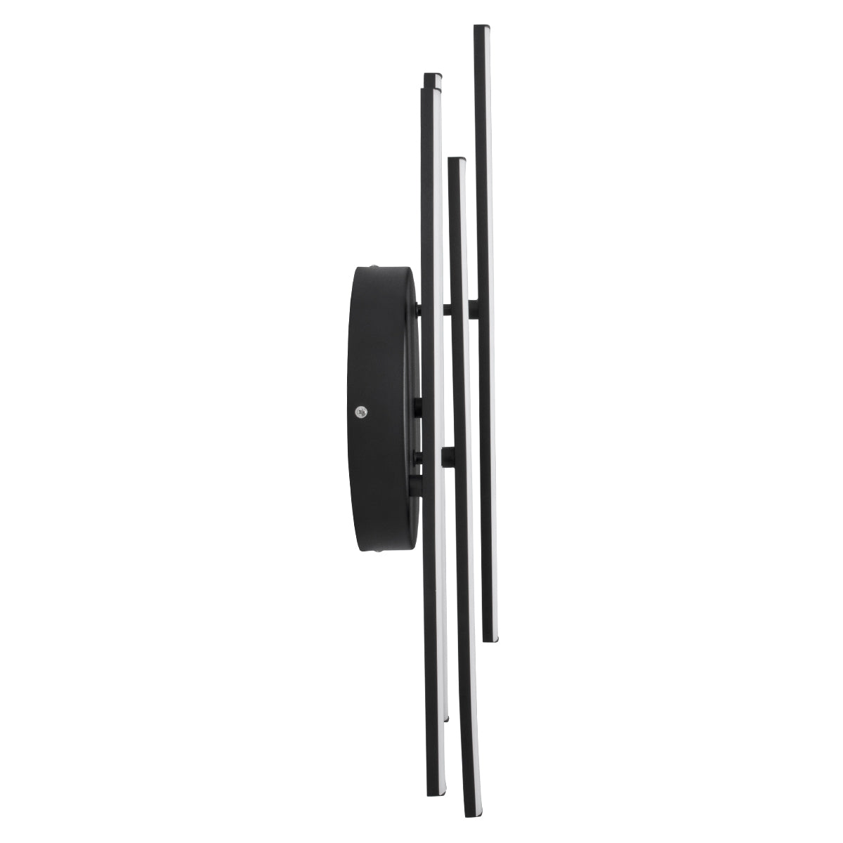 GLOBOSTAR® DRACO 61095 Μοντέρνο Φωτιστικό Οροφής LED 60W 7380lm 120° AC 220-240V IP20 Ρυθμιζόμενο Λευκό CCT με Χειριστήριο από 2700K έως 6000K Dimmable - Lumileds SMD Chip - Μαύρο Ματ - Μ60 x Π60 x Υ11cm - 3 Χρόνια Εγγύηση - ledmania.gr