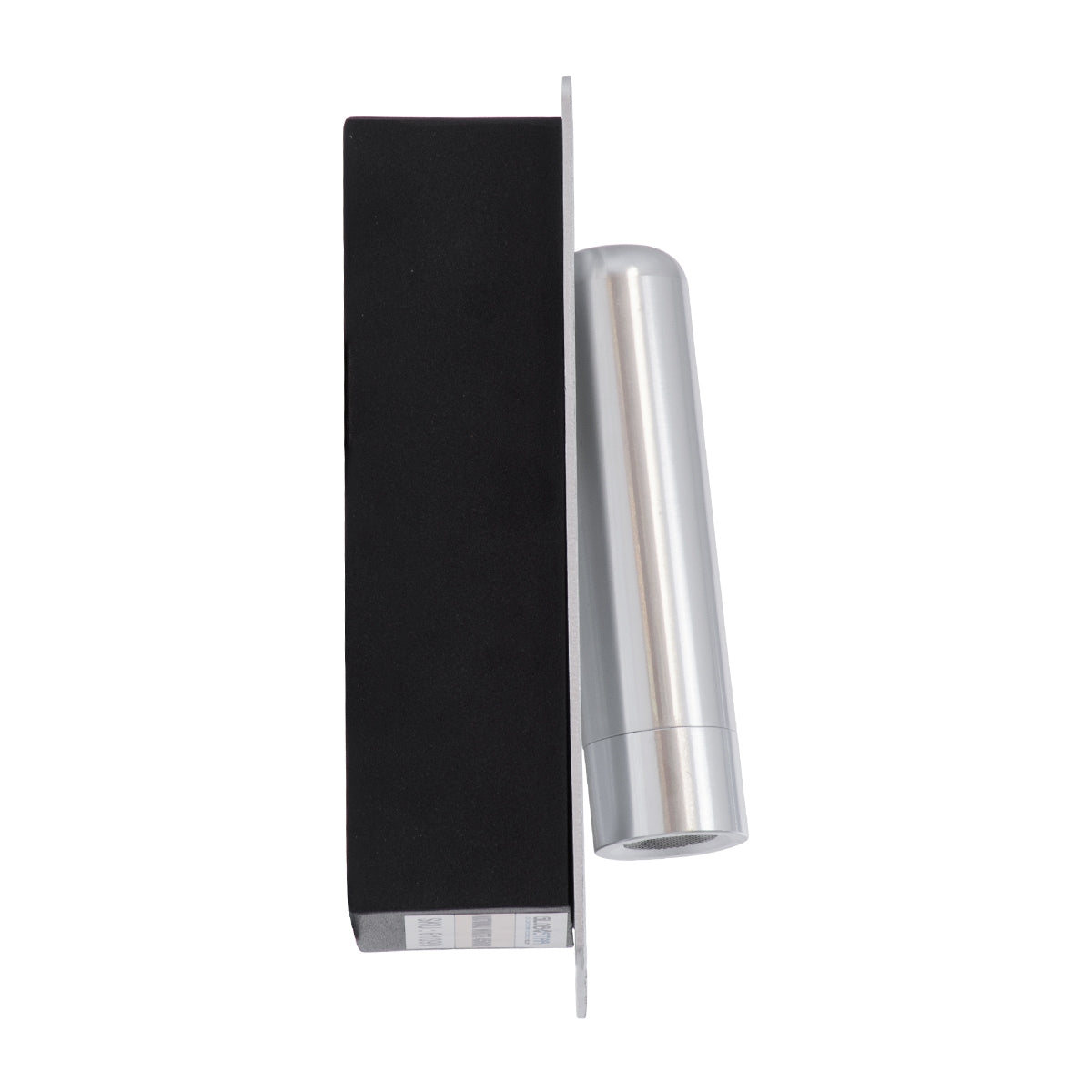 GloboStar® MANHATTAN 61099 Μοντέρνο Χωνευτό Φωτιστικό Τοίχου - Απλίκα Ξενοδοχείου Bed Side LED 3W 405lm 36° AC 220-240V - Reading Light - Μ7 x Π7 x Υ17cm - Φυσικό Λευκό 4500K - Νίκελ Βούρτσας - ledmania.gr