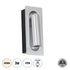 GloboStar® MANHATTAN 61099 Μοντέρνο Χωνευτό Φωτιστικό Τοίχου - Απλίκα Ξενοδοχείου Bed Side LED 3W 405lm 36° AC 220-240V - Reading Light - Μ7 x Π7 x Υ17cm - Φυσικό Λευκό 4500K - Νίκελ Βούρτσας - ledmania.gr