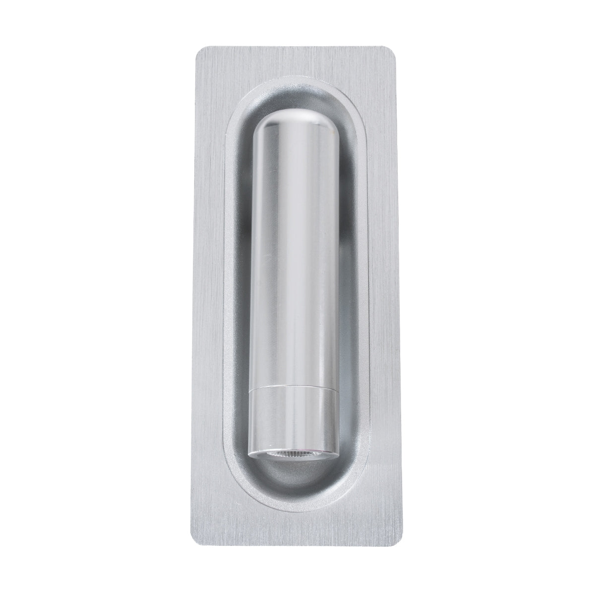 GloboStar® MANHATTAN 61099 Μοντέρνο Χωνευτό Φωτιστικό Τοίχου - Απλίκα Ξενοδοχείου Bed Side LED 3W 405lm 36° AC 220-240V - Reading Light - Μ7 x Π7 x Υ17cm - Φυσικό Λευκό 4500K - Νίκελ Βούρτσας - ledmania.gr