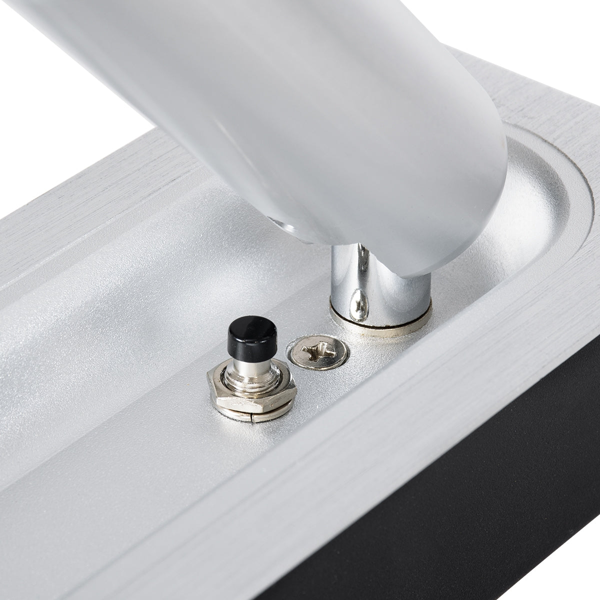 GloboStar® MANHATTAN 61099 Μοντέρνο Χωνευτό Φωτιστικό Τοίχου - Απλίκα Ξενοδοχείου Bed Side LED 3W 405lm 36° AC 220-240V - Reading Light - Μ7 x Π7 x Υ17cm - Φυσικό Λευκό 4500K - Νίκελ Βούρτσας - ledmania.gr