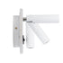 GloboStar® JERSEY 61102 Μοντέρνο Φωτιστικό Τοίχου - Απλίκα Ξενοδοχείου Bed Side LED 10W 1380lm 36° & 360° AC 220-240V - Reading Light & 360° Κρυφός Φωτισμός - Φορτιστής USB 3A - Φ14.5 x Π4cm - Φυσικό Λευκό 4500K - Λευκό - ledmania.gr