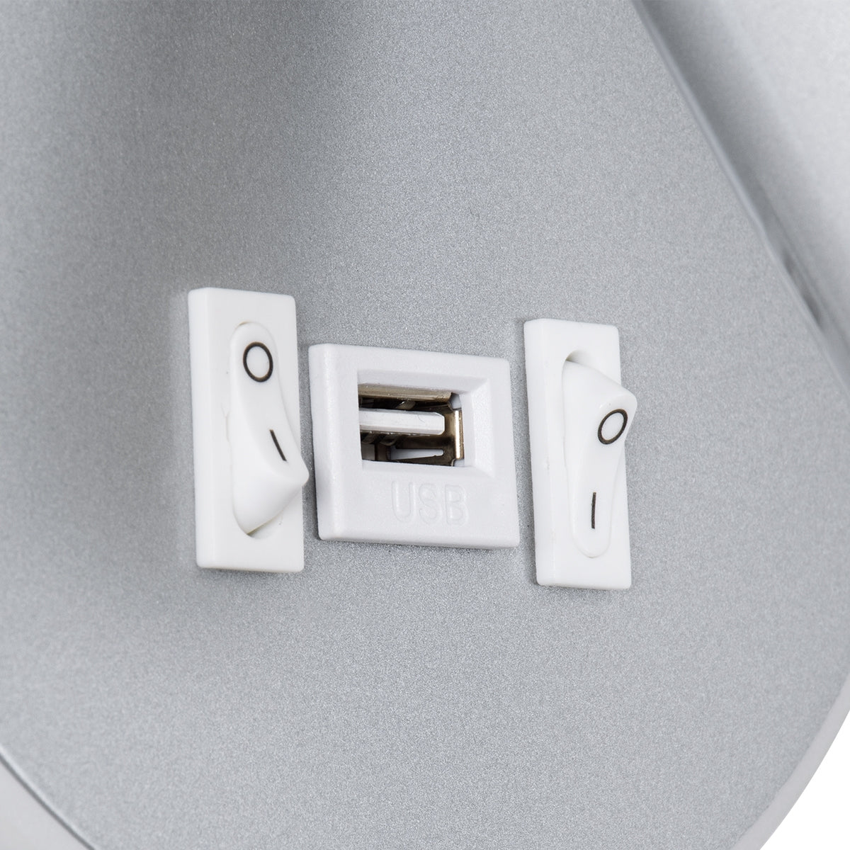 GloboStar® JERSEY 61103 Μοντέρνο Φωτιστικό Τοίχου - Απλίκα Ξενοδοχείου Bed Side LED 10W 1380lm 36° & 360° AC 220-240V - Reading Light & 360° Κρυφός Φωτισμός - Φορτιστής USB 3A - Φ14.5 x Π4cm - Φυσικό Λευκό 4500K - Νίκελ Βούρτσας - ledmania.gr