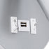 GloboStar® JERSEY 61103 Μοντέρνο Φωτιστικό Τοίχου - Απλίκα Ξενοδοχείου Bed Side LED 10W 1380lm 36° & 360° AC 220-240V - Reading Light & 360° Κρυφός Φωτισμός - Φορτιστής USB 3A - Φ14.5 x Π4cm - Φυσικό Λευκό 4500K - Νίκελ Βούρτσας - ledmania.gr